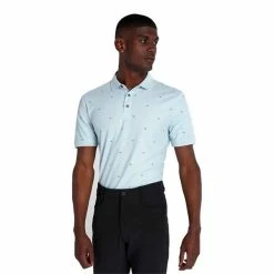 Calvin Klein Golf Gents Monogram Pique Polo Shirt Arctic Ice Urban -Cheap Footwear Store P CKMS22532CALVINKLEINSHIRTARCTICICEURBANGENTS 2 L