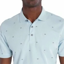 Calvin Klein Golf Gents Monogram Pique Polo Shirt Arctic Ice Urban -Cheap Footwear Store P CKMS22532CALVINKLEINSHIRTARCTICICEURBANGENTS 5 L
