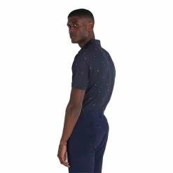 Calvin Klein Golf Gents Monogram Pique Polo Shirt Navy Arctic Ice -Cheap Footwear Store P CKMS22532CALVINKLEINSHIRTNAVYARCTICICEGENTS 3 L