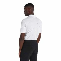 Calvin Klein Golf Gents Monogram Pique Polo Shirt White Black -Cheap Footwear Store P CKMS22532CALVINKLEINSHIRTWHITEBLACKGENTS 3 L