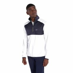 Calvin Klein Golf Gents Forest Lake ½ Zip Top White -Cheap Footwear Store P CKMS22540CALVINKLEIMTOPWHITEGENTS 2 L