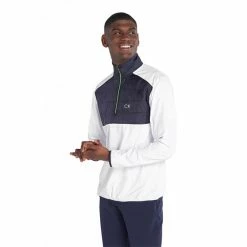 Calvin Klein Golf Gents Forest Lake ½ Zip Top White -Cheap Footwear Store P CKMS22540CALVINKLEIMTOPWHITEGENTS 4 L