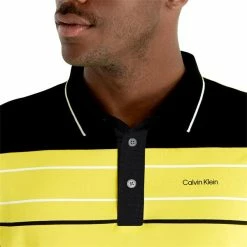 Calvin Klein Golf Gents Blackwater Polo Shirt Acid Yellow -Cheap Footwear Store P CKMS23746CALVINKLEINSHIRTACIDYELLOWGENTS 4 L