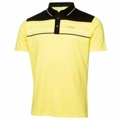 Calvin Klein Golf Gents Blackwater Polo Shirt Acid Yellow