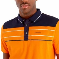 Calvin Klein Golf Gents Blackwater Polo Shirt Orange -Cheap Footwear Store P CKMS23746CALVINKLEINSHIRTORANGEGENTS 5 L