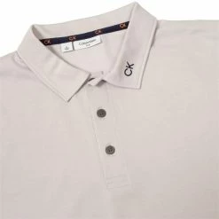 Calvin Klein Golf Gents Concord Polo Shirt Pale Silver Marl -Cheap Footwear Store P CKMS23747CALVINKLEINSHIRTPALESILVERMARLGENTS 2 L