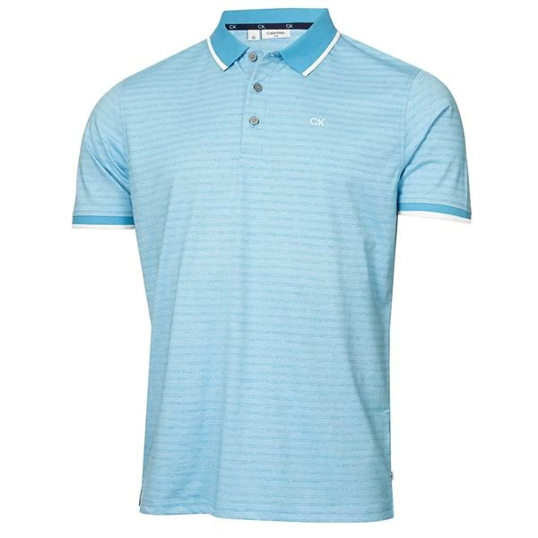 Calvin Klein Golf Gents Sudbury Polo Shirt Boy Blue Marl 3 Calvin Klein Golf Gents Sudbury Polo Shirt Boy Blue Marl