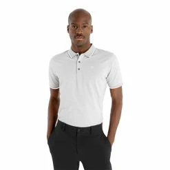 Calvin Klein Golf Gents Sudbury Polo Shirt Pale Silver Marl -Cheap Footwear Store P CKMS23748CALVINKLEINPALESILVERMARLGENTS 2 L