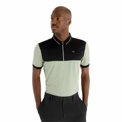 Calvin Klein Golf Gents Whitman Zipped Polo Shirt Camo Green -Cheap Footwear Store P CKMS23750CALVINKLEINSHIRTCAMOGREENGENTS 2 L