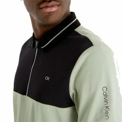 Calvin Klein Golf Gents Whitman Zipped Polo Shirt Camo Green -Cheap Footwear Store P CKMS23750CALVINKLEINSHIRTCAMOGREENGENTS 5 L