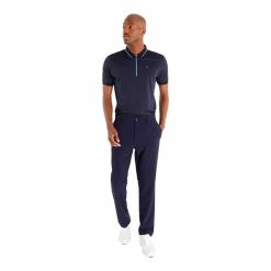 Calvin Klein Golf Gents Whitman Zipped Polo Shirt Navy -Cheap Footwear Store P CKMS23750CALVINKLEINSHIRTNAVYGENTS 4 L