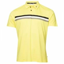 Calvin Klein Golf Gents Parker Polo Shirt Acid Yellow