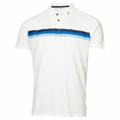 Calvin Klein Golf Gents Parker Polo Shirt White - Blue