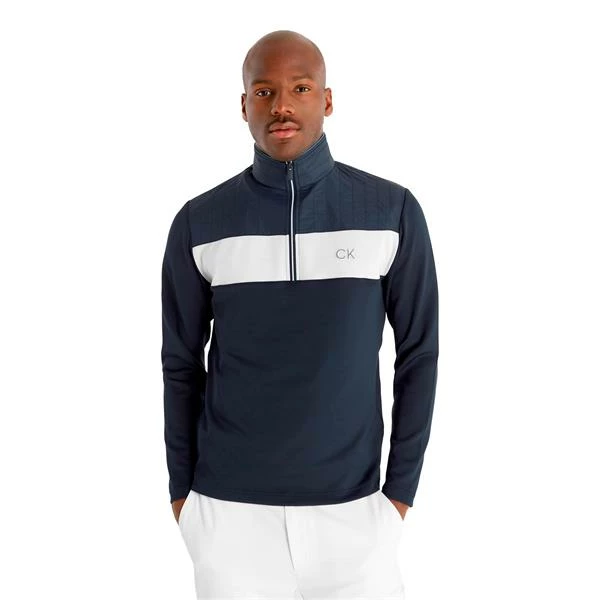 Calvin Klein Golf Gents Danvers ¼ Zip Top Navy 5 Calvin Klein Golf Gents Danvers ¼ Zip Top Navy - Image 3