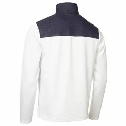 Calvin Klein Golf Gents Danvers ¼ Zip Top White - Navy -Cheap Footwear Store P CKMS23757CALVINKLEINTOPWHITENAVYGENTS 1 L