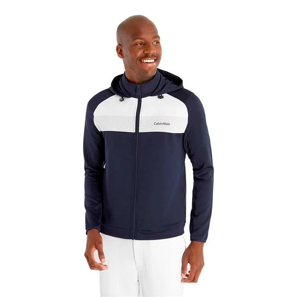 Calvin Klein Golf Gents Fracture Hooded Full Zip Navy 5 Calvin Klein Golf Gents Fracture Hooded Full Zip Navy - Image 3