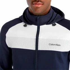 Calvin Klein Golf Gents Fracture Hooded Full Zip Navy 13 Calvin Klein Golf Gents Fracture Hooded Full Zip Navy -Cheap Footwear Store P CKMS23758CALVINKLEINHOODIENAVYGENTS 5 L