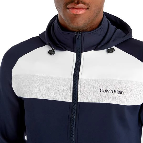 Calvin Klein Golf Gents Fracture Hooded Full Zip Navy 8 Calvin Klein Golf Gents Fracture Hooded Full Zip Navy - Image 6