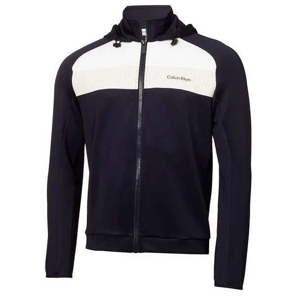 Calvin Klein Golf Gents Fracture Hooded Full Zip Navy 3 Calvin Klein Golf Gents Fracture Hooded Full Zip Navy