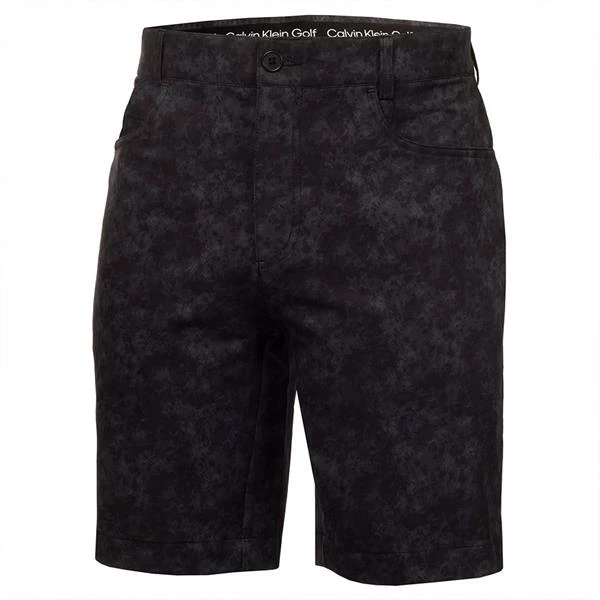 Calvin Klein Golf Gents Printed Genius 4-Way Stretch Shorts Black 3 Calvin Klein Golf Gents Printed Genius 4-Way Stretch Shorts Black