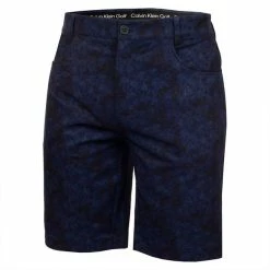 Calvin Klein Golf Gents Printed Genius 4-Way Stretch Shorts Navy