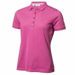 Calvin Klein Golf Ladies Performance Cotton Pique Shirt Orchid
