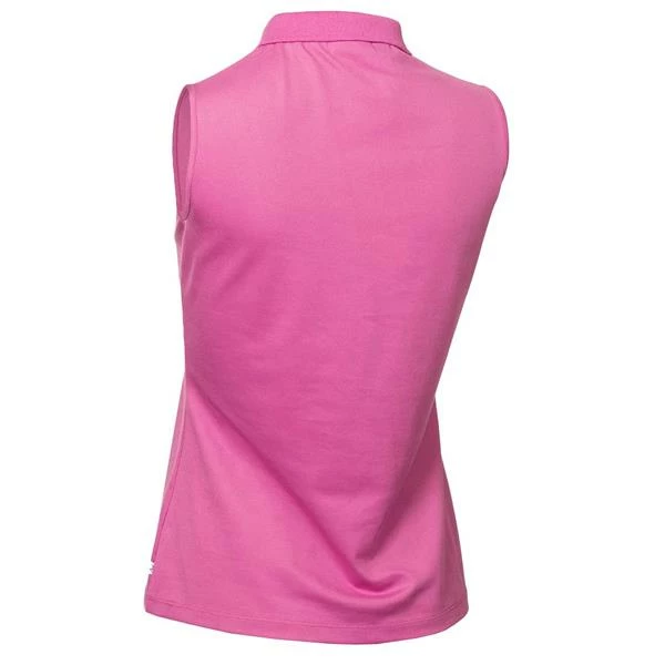 Calvin Klein Golf Ladies Sleeveless Performance Cotton Pique Polo Shirt Orchid 4 Calvin Klein Golf Ladies Sleeveless Performance Cotton Pique Polo Shirt Orchid - Image 2