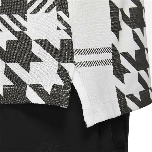 Gents The Nike Polo Shirt Slim Fit Plaid White (100) 6 Gents The Nike Polo Shirt Slim Fit Plaid White (100) - Image 4