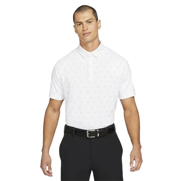 Nike Gents Dri-Fit Player Printed Polo Shirt White (100) 3 Nike Gents Dri-Fit Player Printed Polo Shirt White (100)