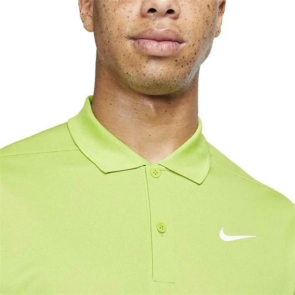 Nike Gents Dri-FIT Victory Solid Polo Shirt Vivid Green (332) 6 Nike Gents Dri-FIT Victory Solid Polo Shirt Vivid Green (332) - Image 4