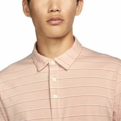 Nike Gents Dri-FIT Player Striped Polo Shirt Arctic Orange - Brushed Silver (800) -Cheap Footwear Store P DH0891NIKESHIRTORANGESILVER800GENTS 2 L