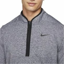 Nike Gents Dri-FIT Victory Heather ½ Zip Top Obsidian - Pure - Black (451) -Cheap Footwear Store P DH1261NIKETOPOBSIDIAN451GENTS 2 L