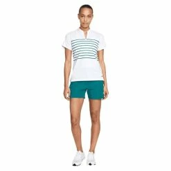 Nike Ladies Dri-FIT Victory Stripe Polo Shirt White (100) -Cheap Footwear Store P DH2304NIKESHIRTWHITE100LADIES 2 L