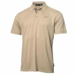DKNY Gents Bronx Pique Polo Shirt Sand