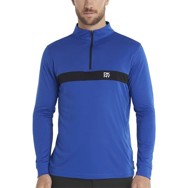 DKNY Gents Tournament ¼ Zip Top Cobalt 5 DKNY Gents Tournament ¼ Zip Top Cobalt - Image 3