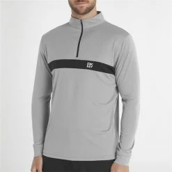 DKNY Gents Tournament ¼ Zip Top Silver -Cheap Footwear Store P DKG0011DKNYGENTSTOURNAMENTZIPTOPSILVER 2 L