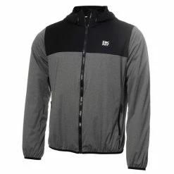 DKNY Gents Downpour Full Zip Jacket Grey - Black
