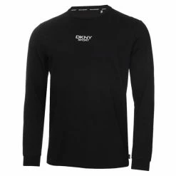 DKNY Gents Liberty Long Sleeve T-Shirt Black
