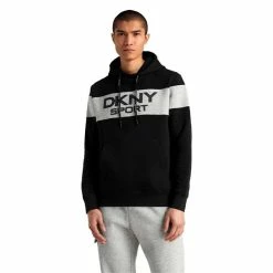 DKNY Gents South Street Colour Block Hoodie Black -Cheap Footwear Store P DKS0013DKNYHOODIEBLACKGENTS 2 L
