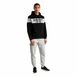 DKNY Gents South Street Colour Block Hoodie Black -Cheap Footwear Store P DKS0013DKNYHOODIEBLACKGENTS 4 L