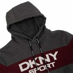 DKNY Gents South Street Colour Block Hoodie Charcoal Marl -Cheap Footwear Store P DKS0013DKNYHOODIECHARCOALMARLGENTS 5 L