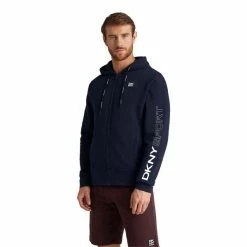 DKNY Gents South Street Full Zip Hoodie Navy -Cheap Footwear Store P DKS0014DKNYHOODIENAVYGENTS 2 L