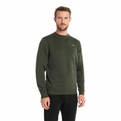 DKNY Gents Harlem Badge Sweatshirt Army Green