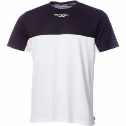 DKNY Gents Greenwood Colour Block T-Shirt White - Black