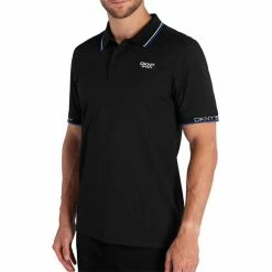 DKNY Gents South Slope Polo Shirt Black -Cheap Footwear Store P DKSMS22012DKNYGENTSSOUTHSLOPEPOLOBLACK 2 L