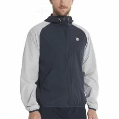 DKNY Gents Georgetown Stretch Windbreaker Navy - Silver -Cheap Footwear Store P DKSMS22018DKNYGENTSGEORGESTRETCHWINDNAVYSILVER 2 L