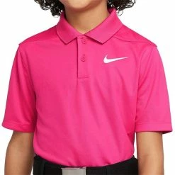 Nike Junior - Boys Dri-FIT Victory Solid Polo Pink (621)