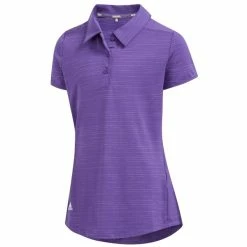 ADIDAS Junior Girls Novelty Polo Shirt Purple