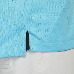 Nike Gents Dri-FIT Tour Jacquard Polo Shirt Baltic Blue Black (416) -Cheap Footwear Store P DR5303NIKESHIRTBALTICBLUEBLACK416GENTS 4 L