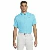 Nike Gents Dri-FIT Tour Jacquard Polo Shirt Baltic Blue Black (416)